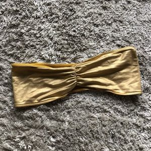 AMERICAN APPAREL GOLD BANDEAU